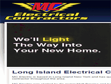 Tablet Screenshot of mc-electric.com